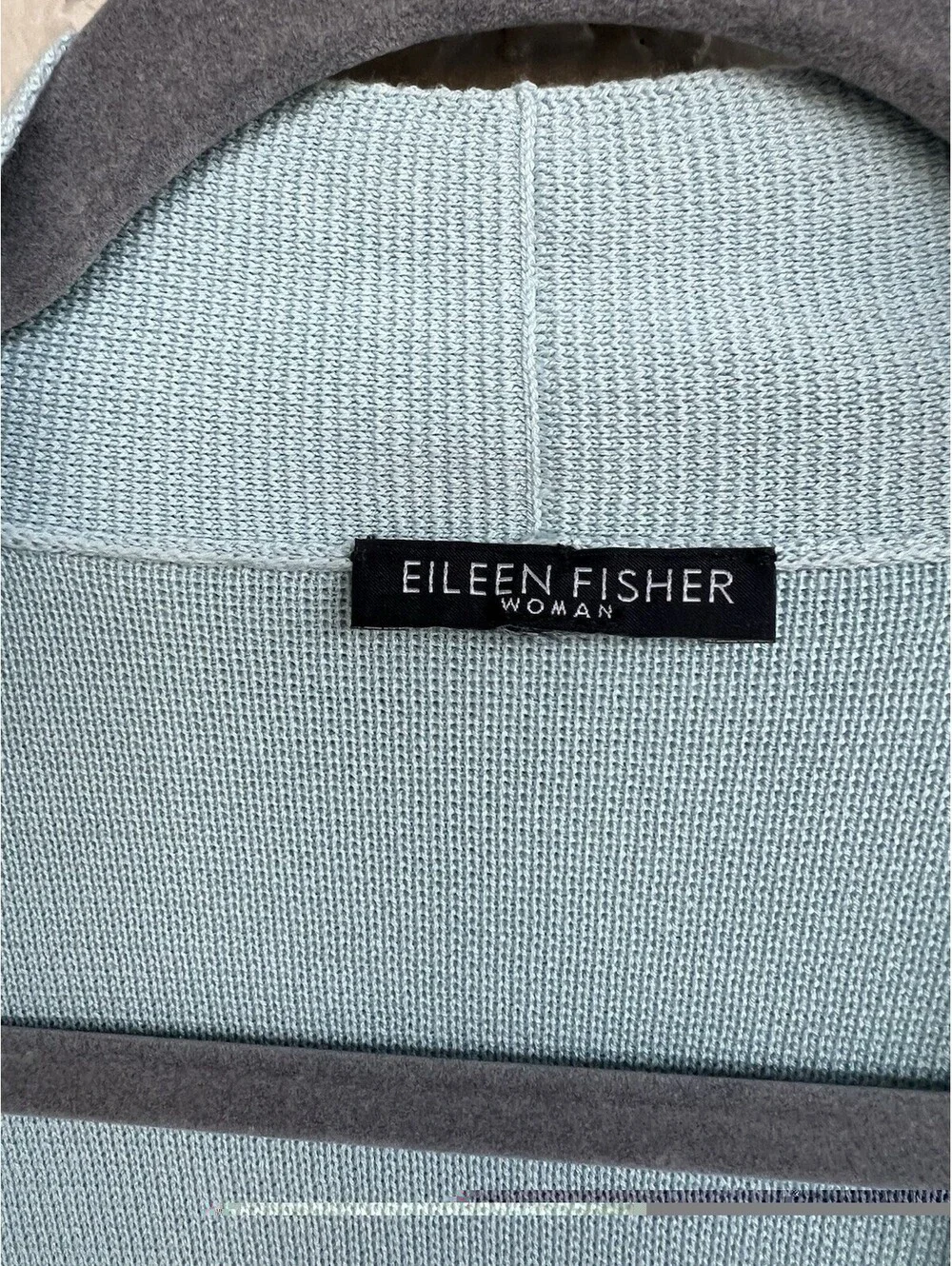Eileen Fisher Woman Light Blue Silk  Open Front Cardigan 3X?